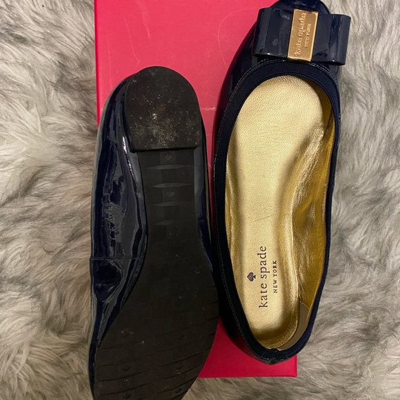 kate spade patent navy flats - Picture 3 of 3